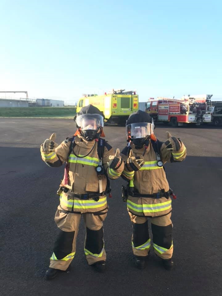 Auxiliary firefighters at an ARTEP event in Cairns