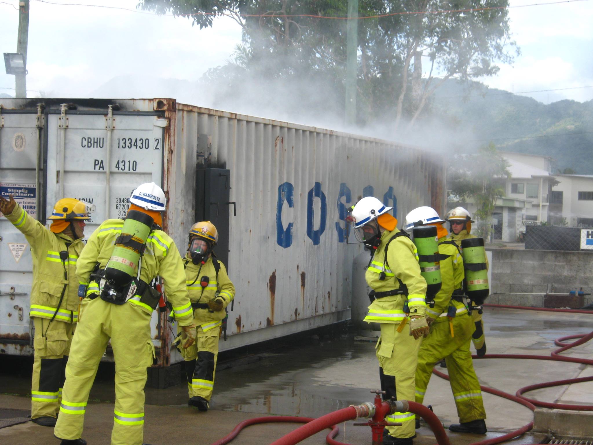 Queensland auxiliary firefighter crew