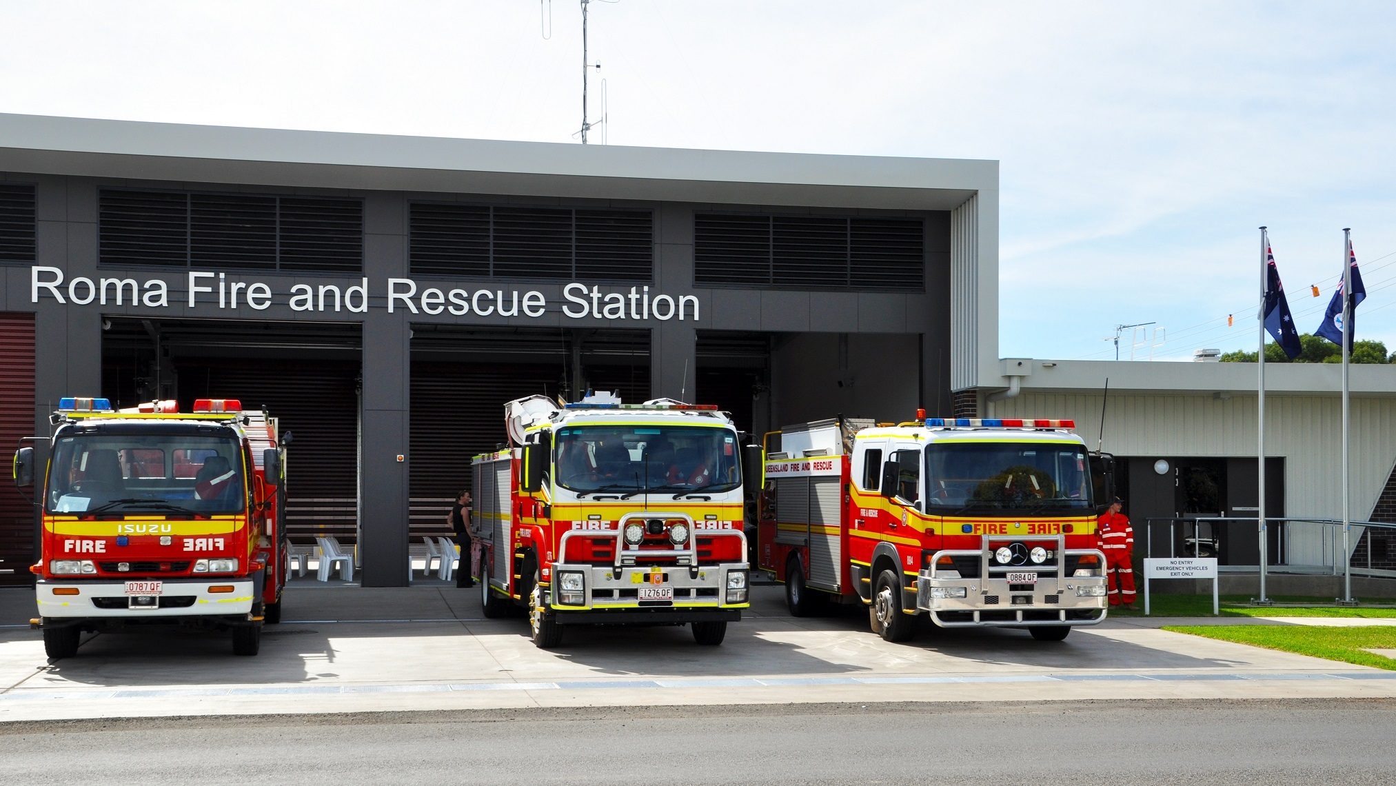 Front of Roma Fire Station
